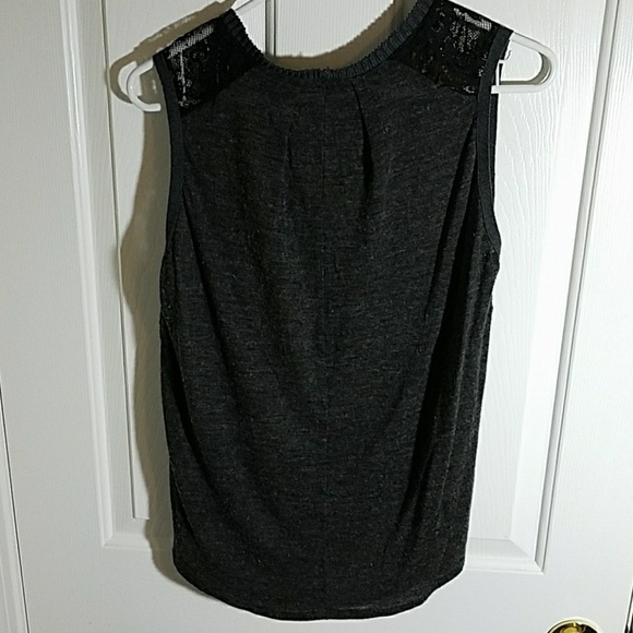 Sleeveless silk tank top, lace, wool - Picture 5 of 5